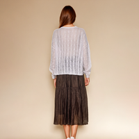 Bellamilan Brand 2024 Cansaini perforated cashmere knit