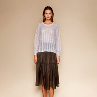 Bellamilan Brand 2024 Cansaini perforated cashmere knit